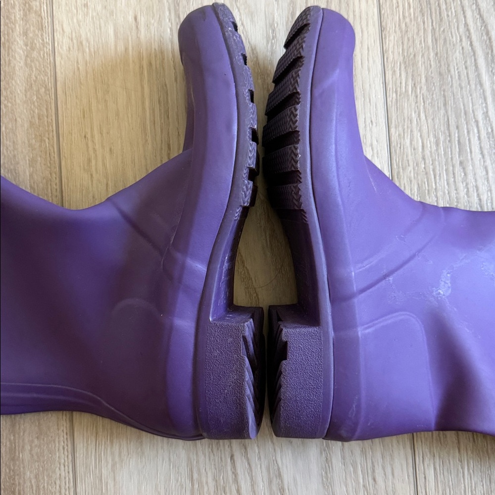 HUNTER Cavendish Blue Purple Tall Rain Boots Sz 9 - Picture 5 of 9